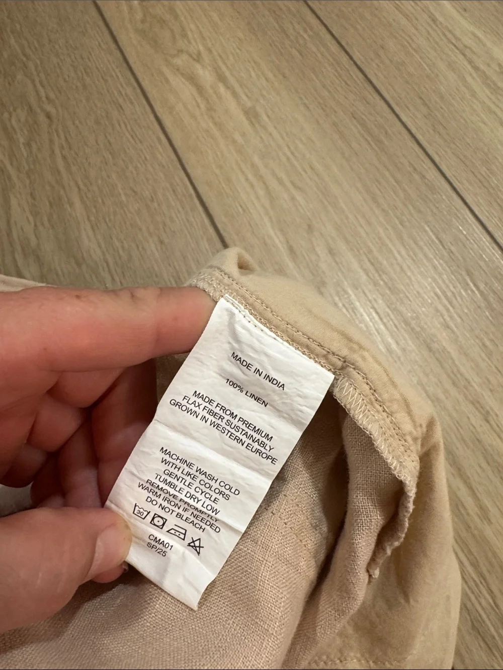Quince 100% European Linen Pants Sz M Trendy Summer Natural Lightweight Beach